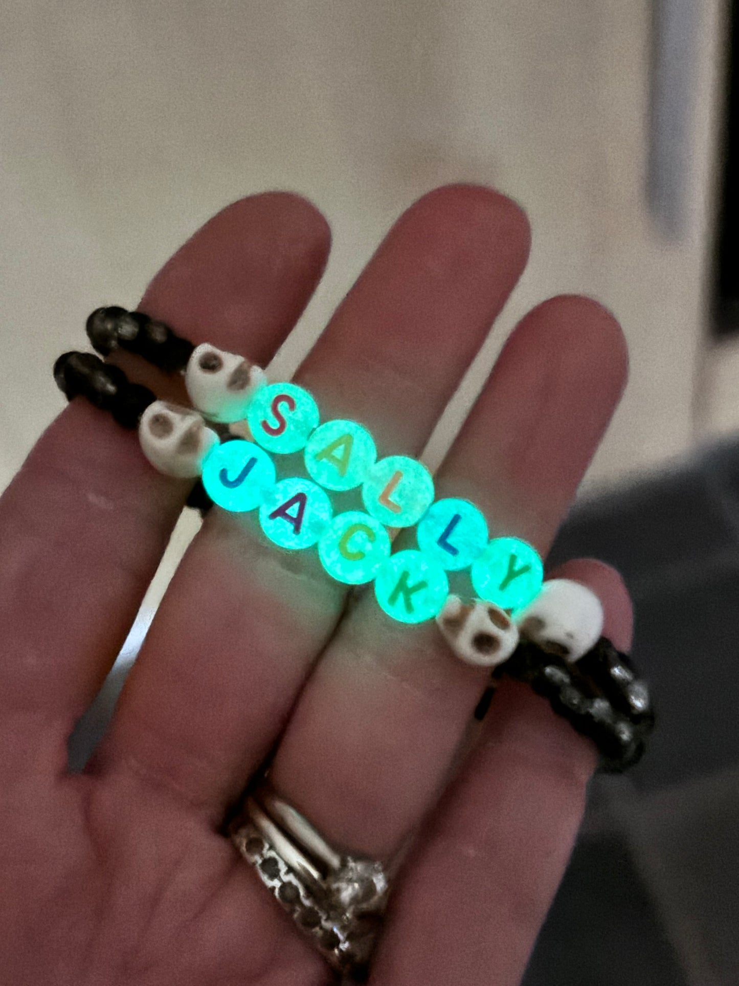 Glow in the dark personalised Halloween bracelets | Halloween | trick or treat