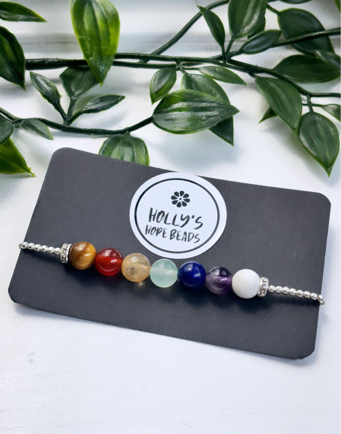Chakra healing balancing crystal bracelet
