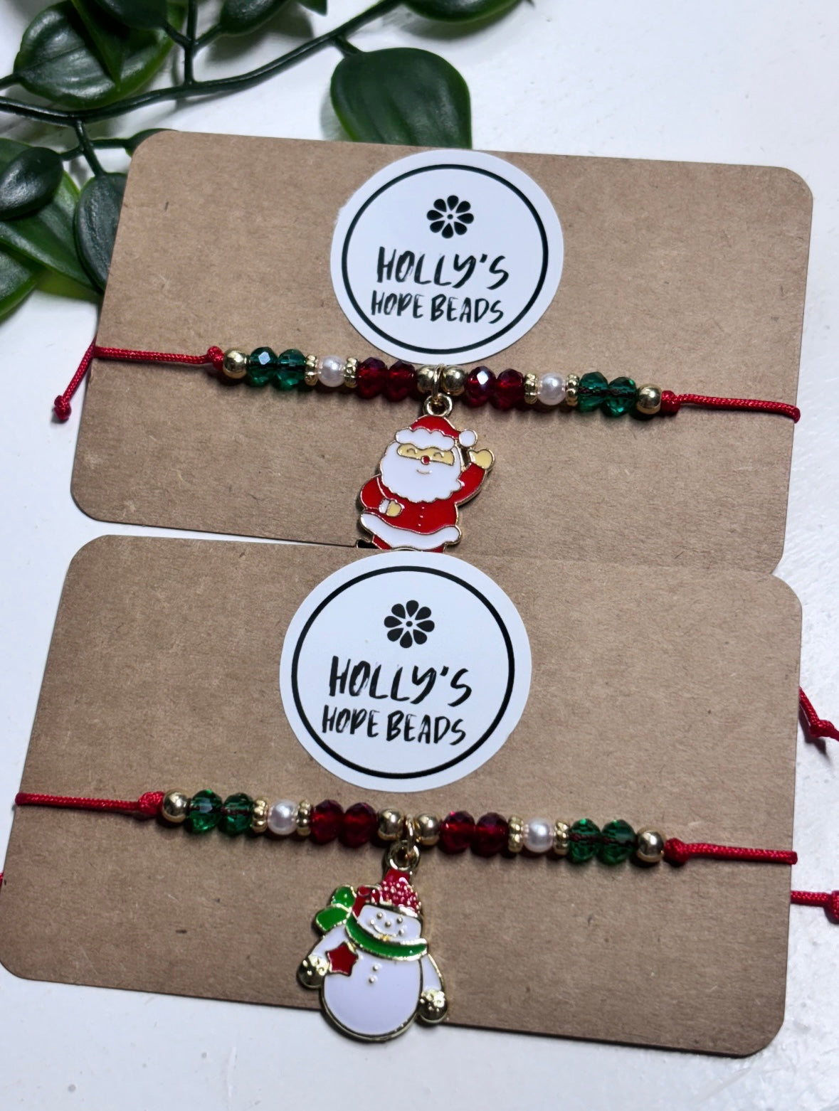 Christmas charm adjustable bracelets | adults and children’s | stocking fillers