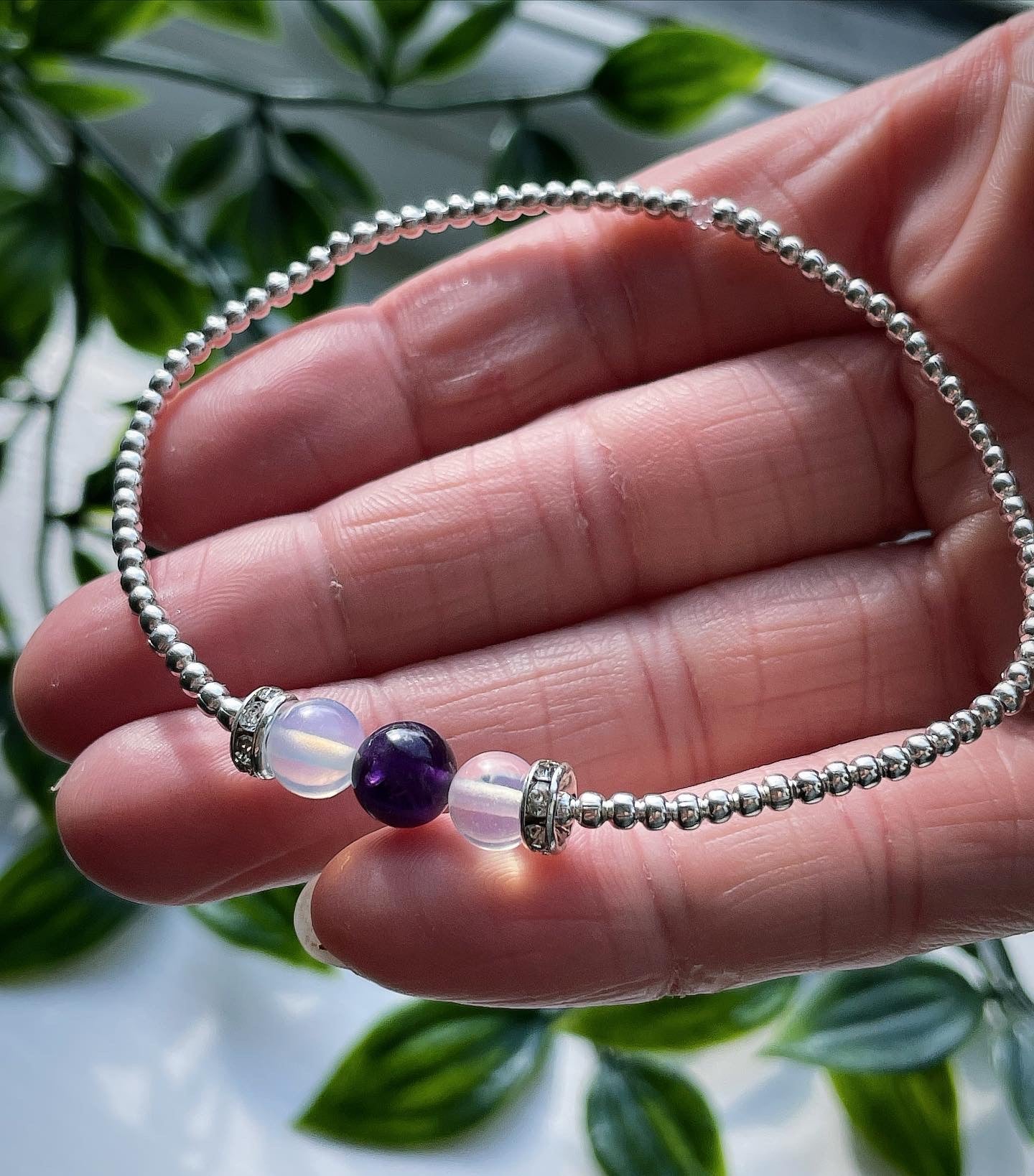 Amethyst opal love luck & loyalty