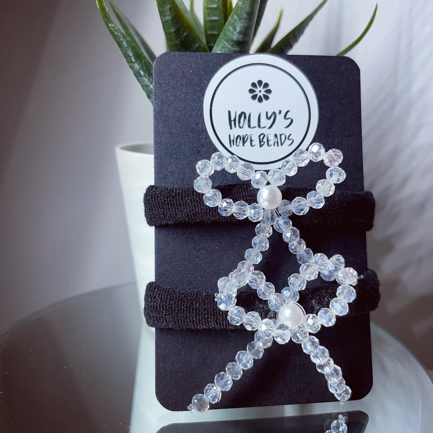 Hair bobbles non snag bow hair bobbles | hair elastics | hair accessories | hair bows