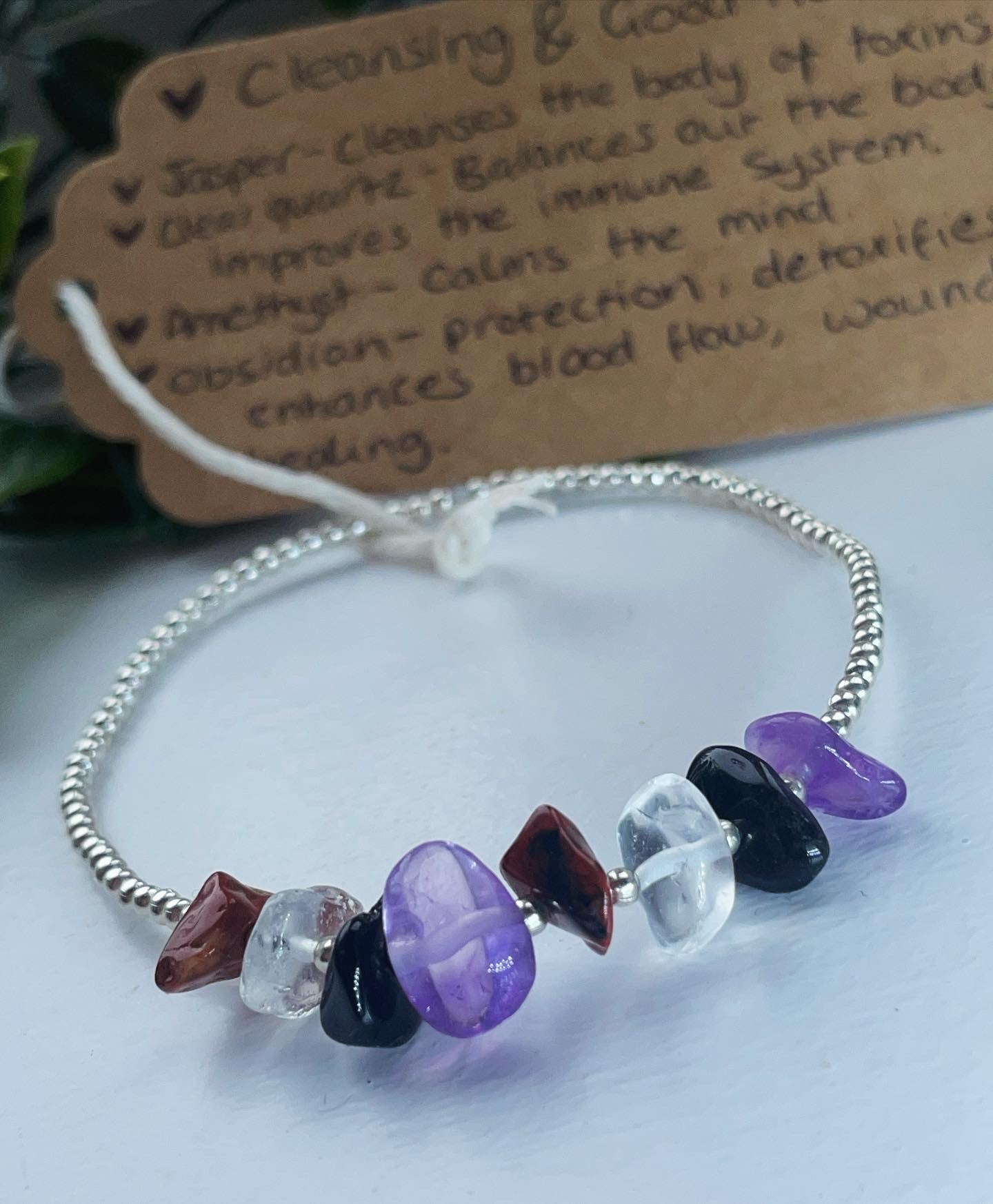 Cleansing | good health crystal healing bracelet | crystals for health |