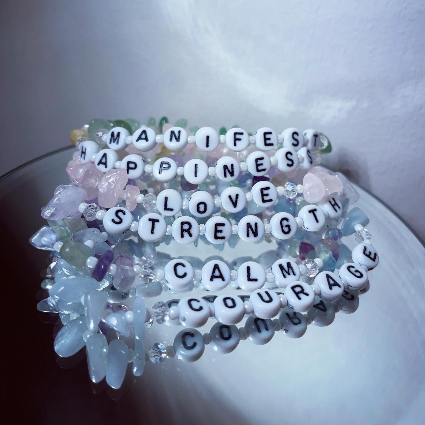 Crystal Chip Personalised Healing Bracelets