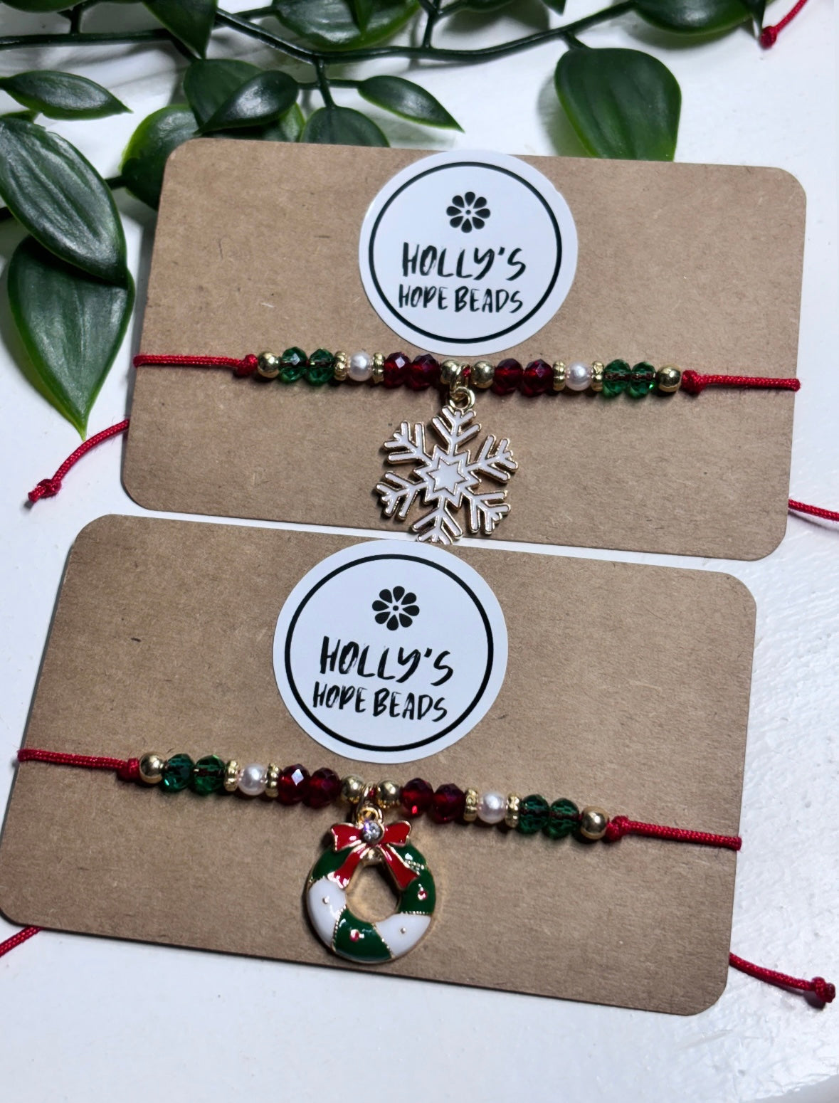 Christmas charm adjustable bracelets | adults and children’s | stocking fillers