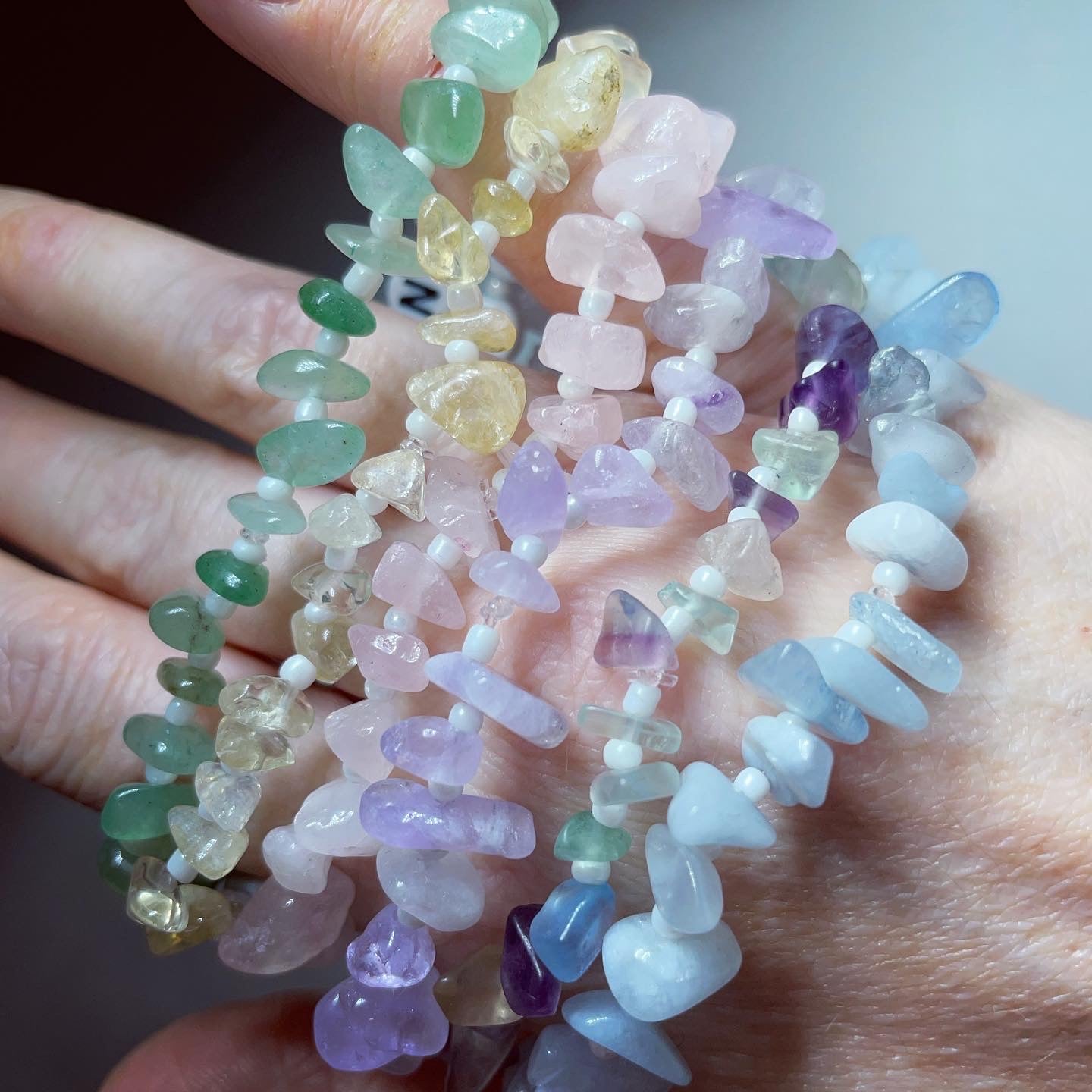 Crystal Chip Personalised Healing Bracelets