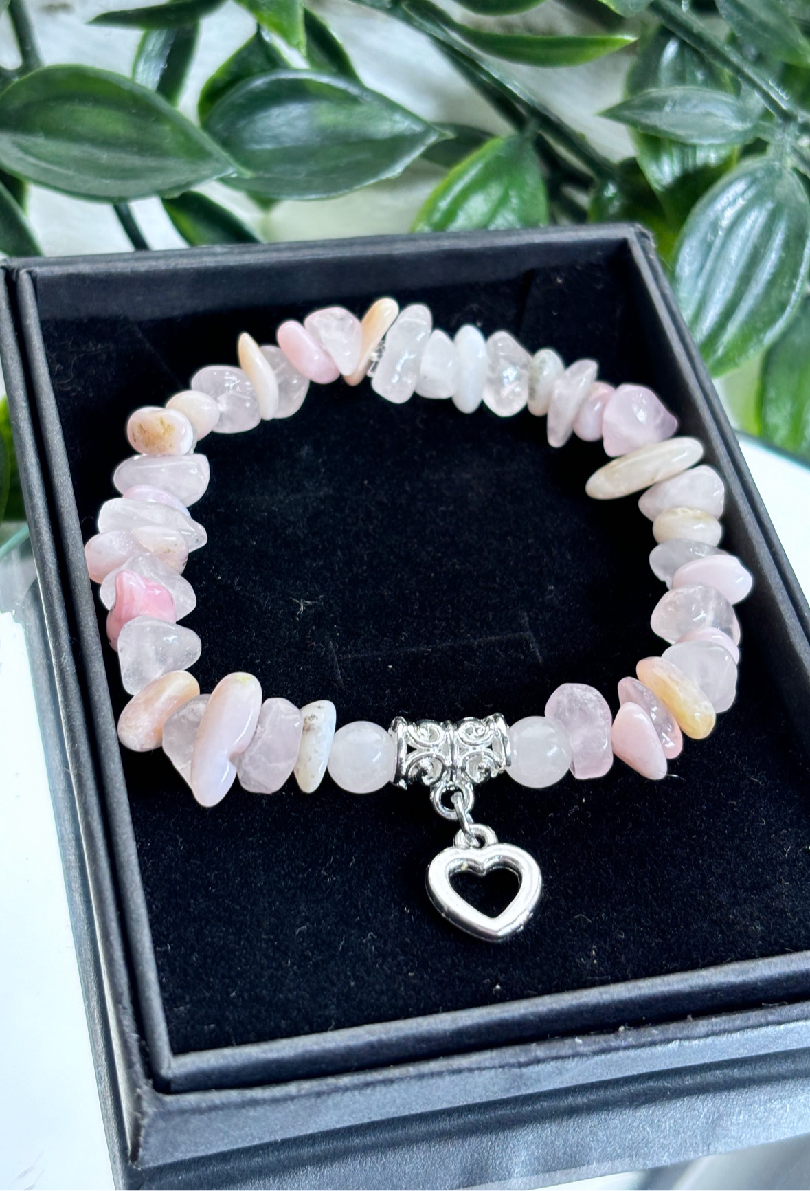 Pink opal & rose quartz - Emotional Healing and Personal Growth