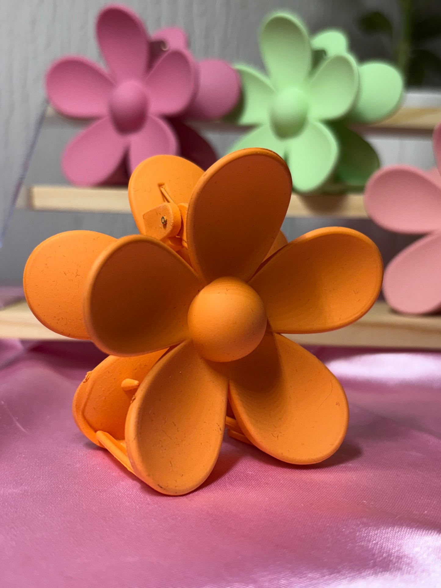 Flower claw clips large flower clips / summer hair accessories