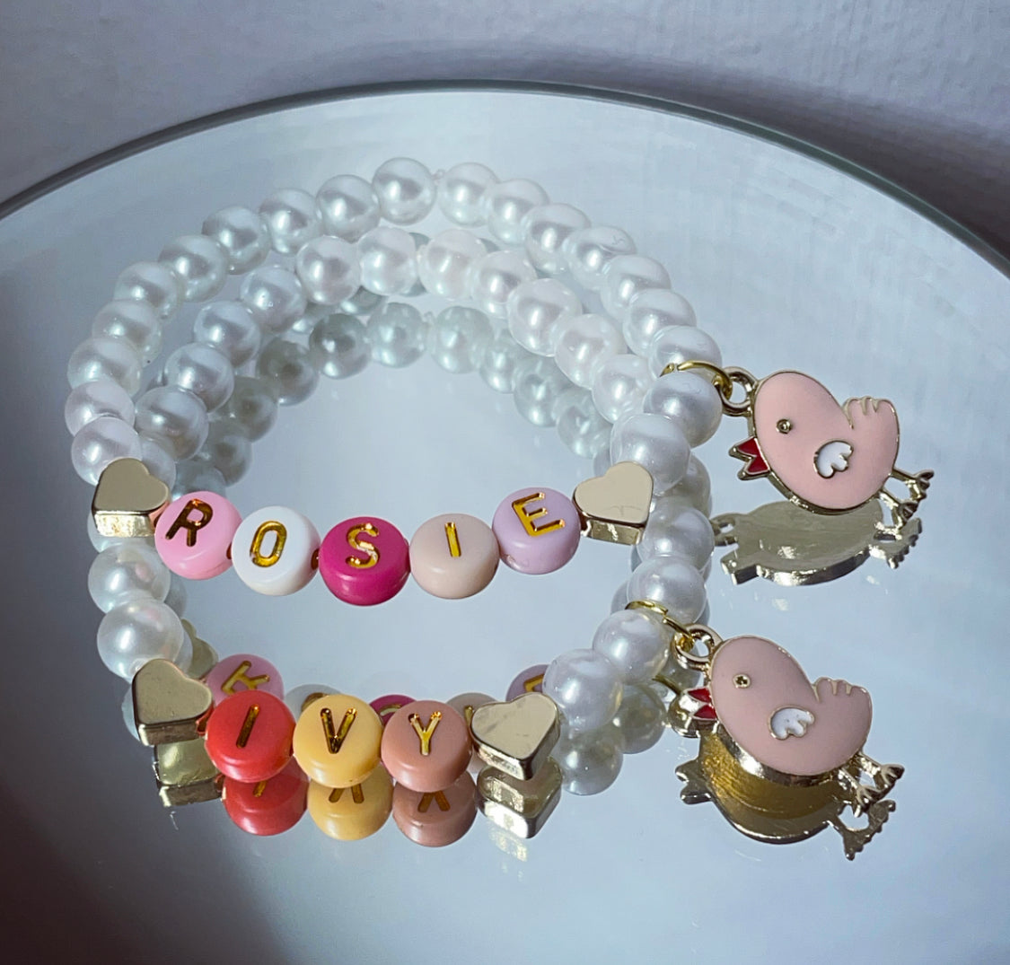 Easter chick bracelets | Easter gifts for children | Easter bracelets
