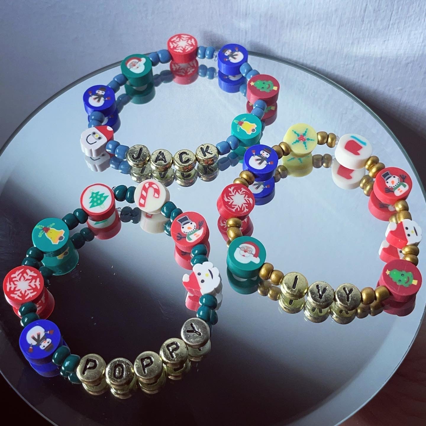Christmas bracelets childrens stocking fillers personalised gifts