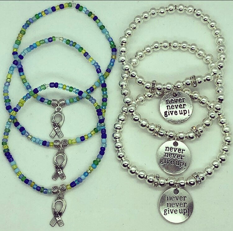 Mental health awareness bracelets