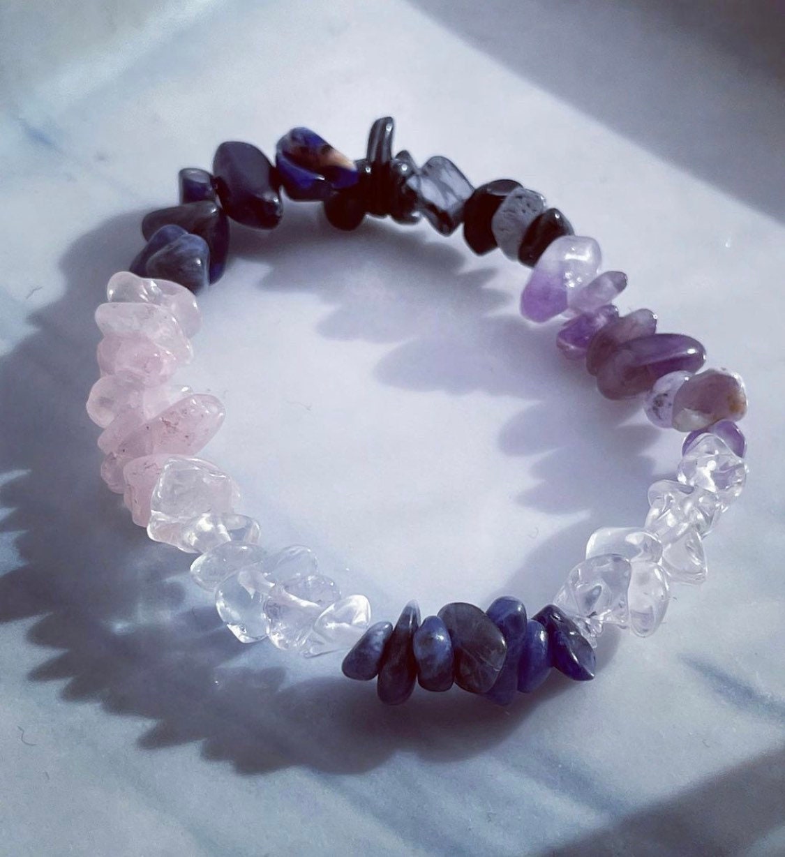 Beauty/healthy skin/glow up crystal bracelet