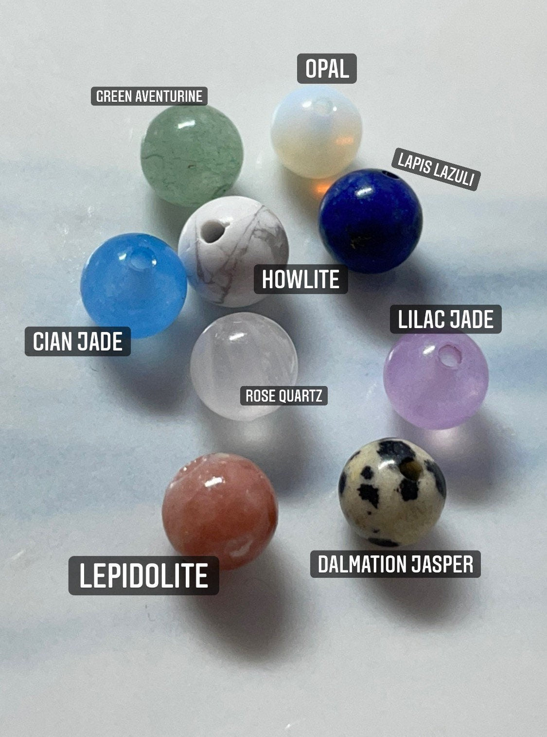 fidget ring anxiety relief spinning bead heart frame 6mm bead