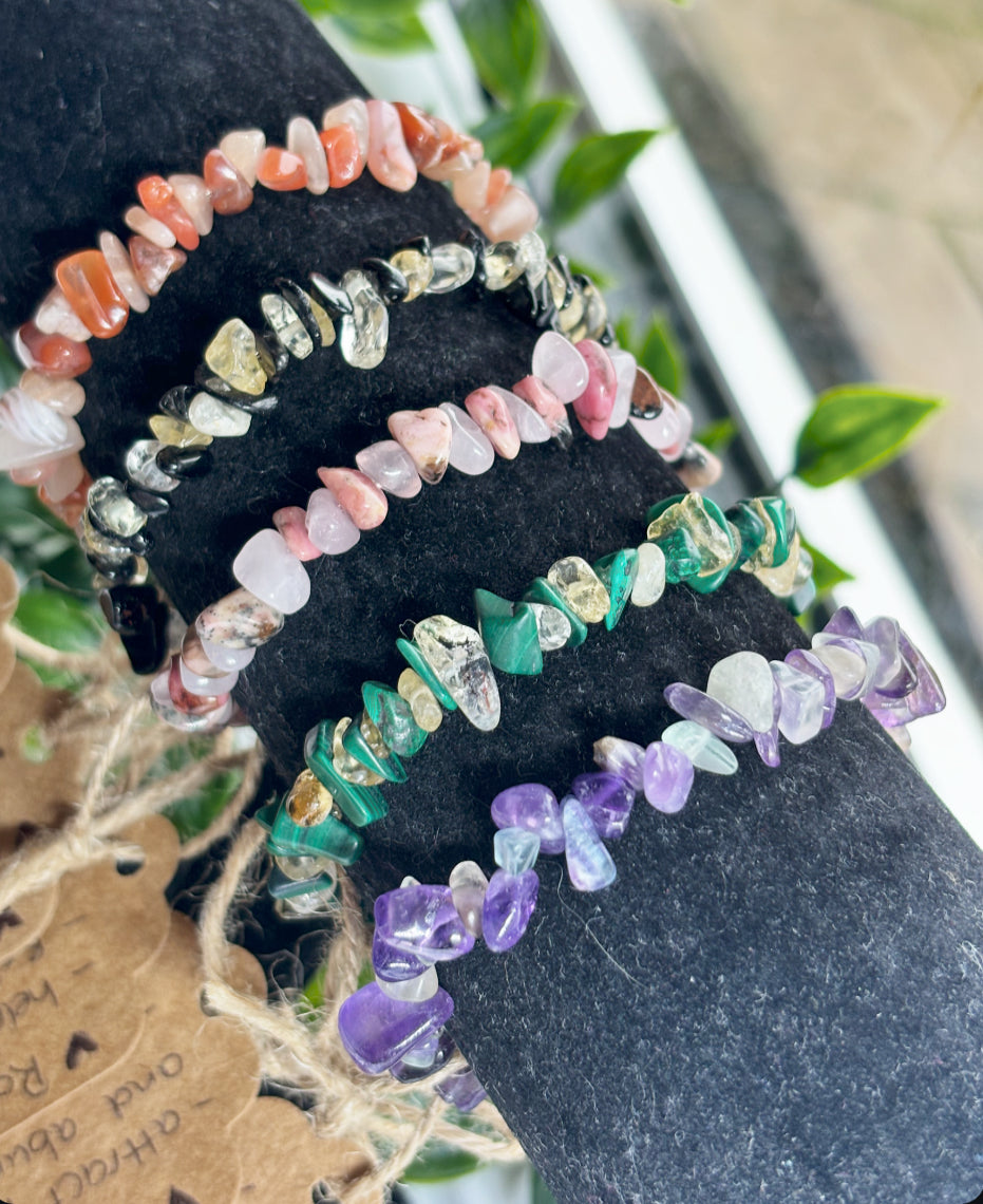 Crystal healing combination bracelets