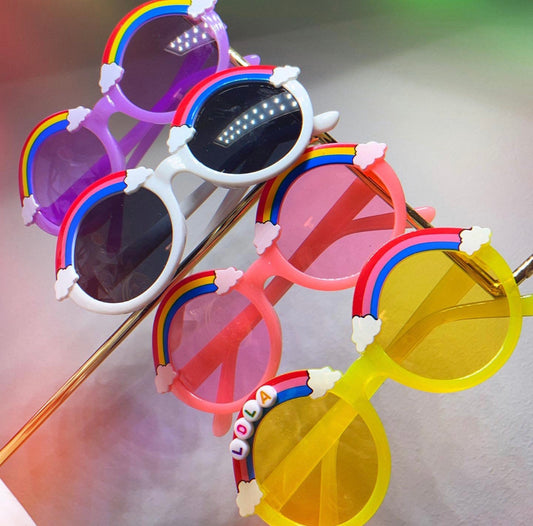 Children’s personalised rainbow fashion sunglasses