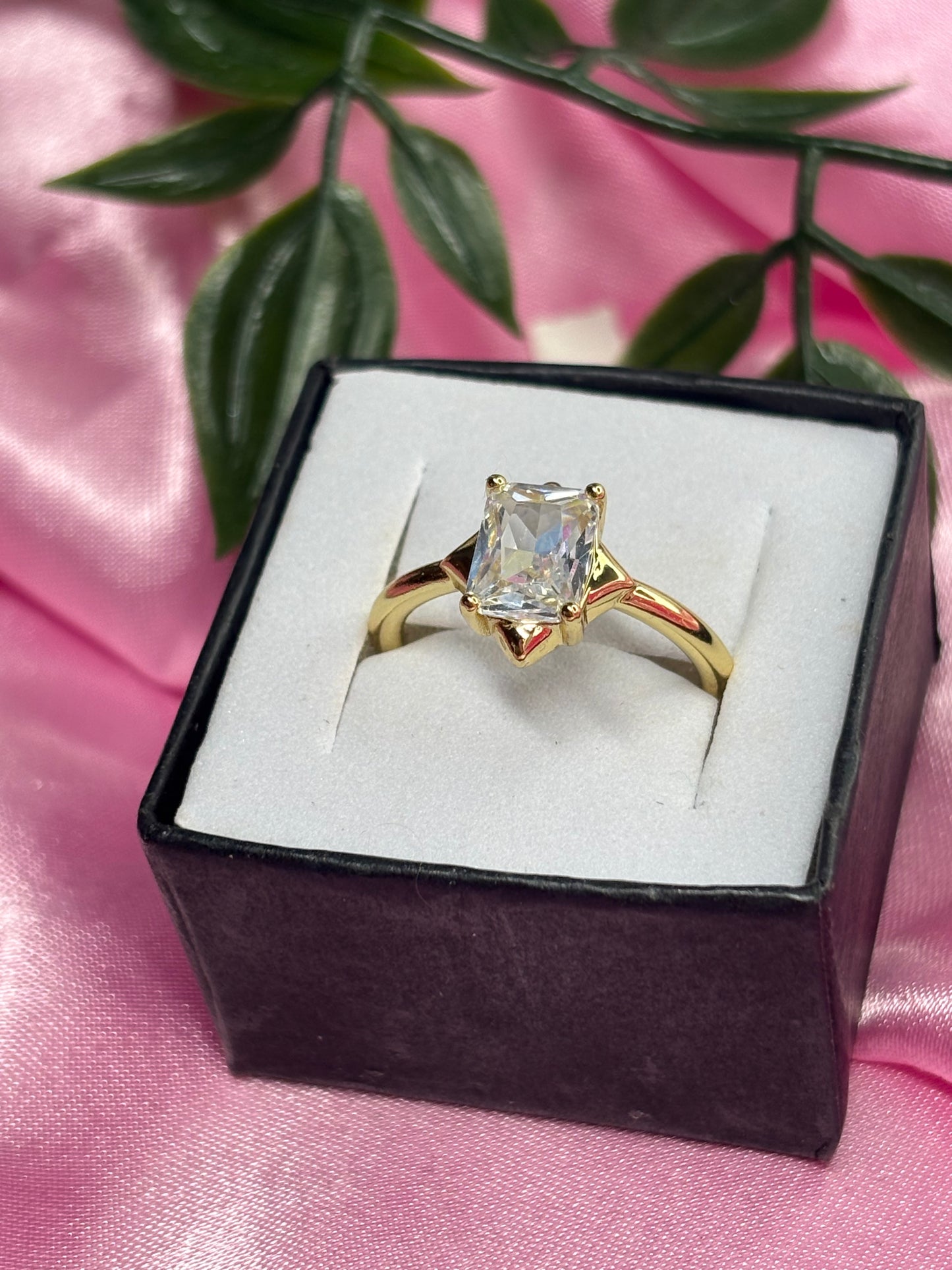 Serenity ring silver and gold stainless steel