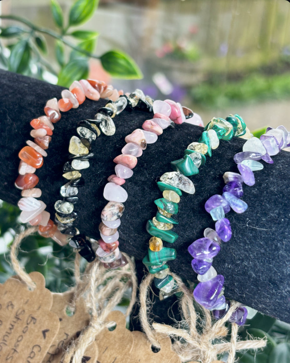 Crystal healing combination bracelets