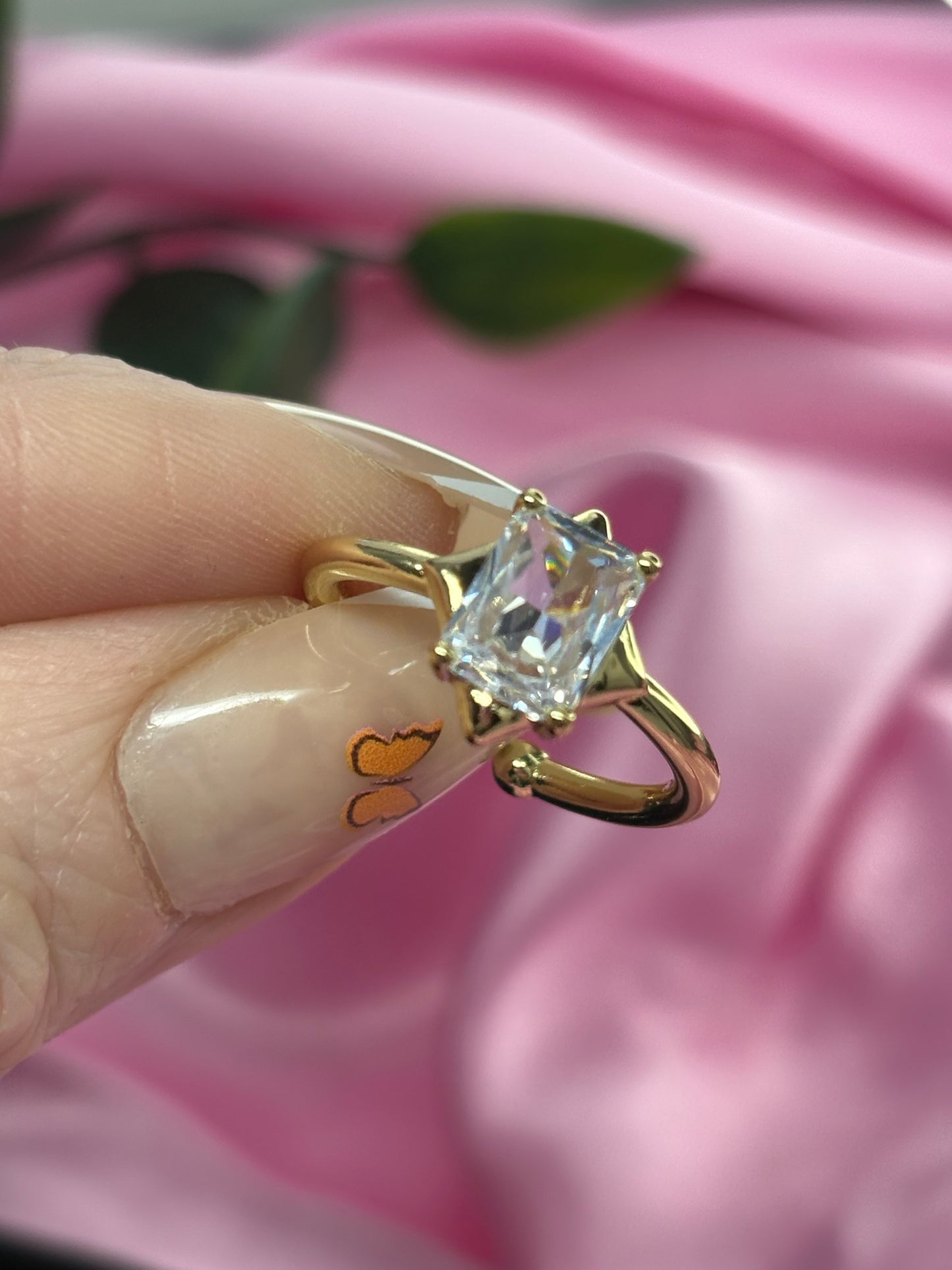 Serenity ring silver and gold stainless steel