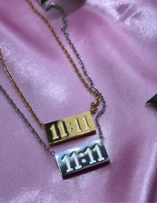 11:11 make a wish necklace / stainless steel / tarnish resistant/ water resistant
