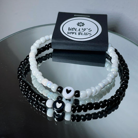 His ‘n’ hers matching glass bead bracelet set | valentines gifts | gifts for Valentine’s Day